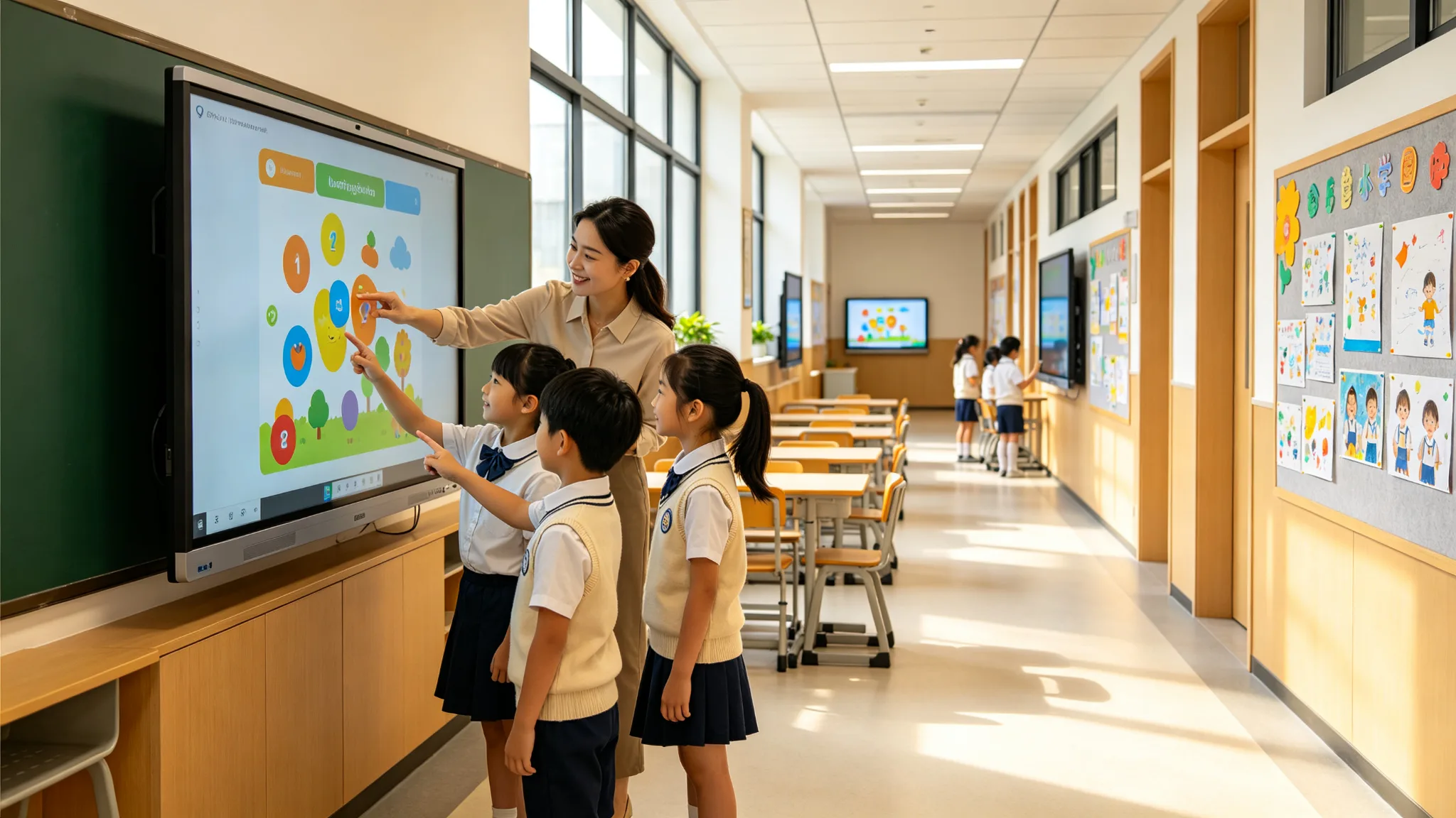 Google EDLA interactive flat panel school project deployment cases