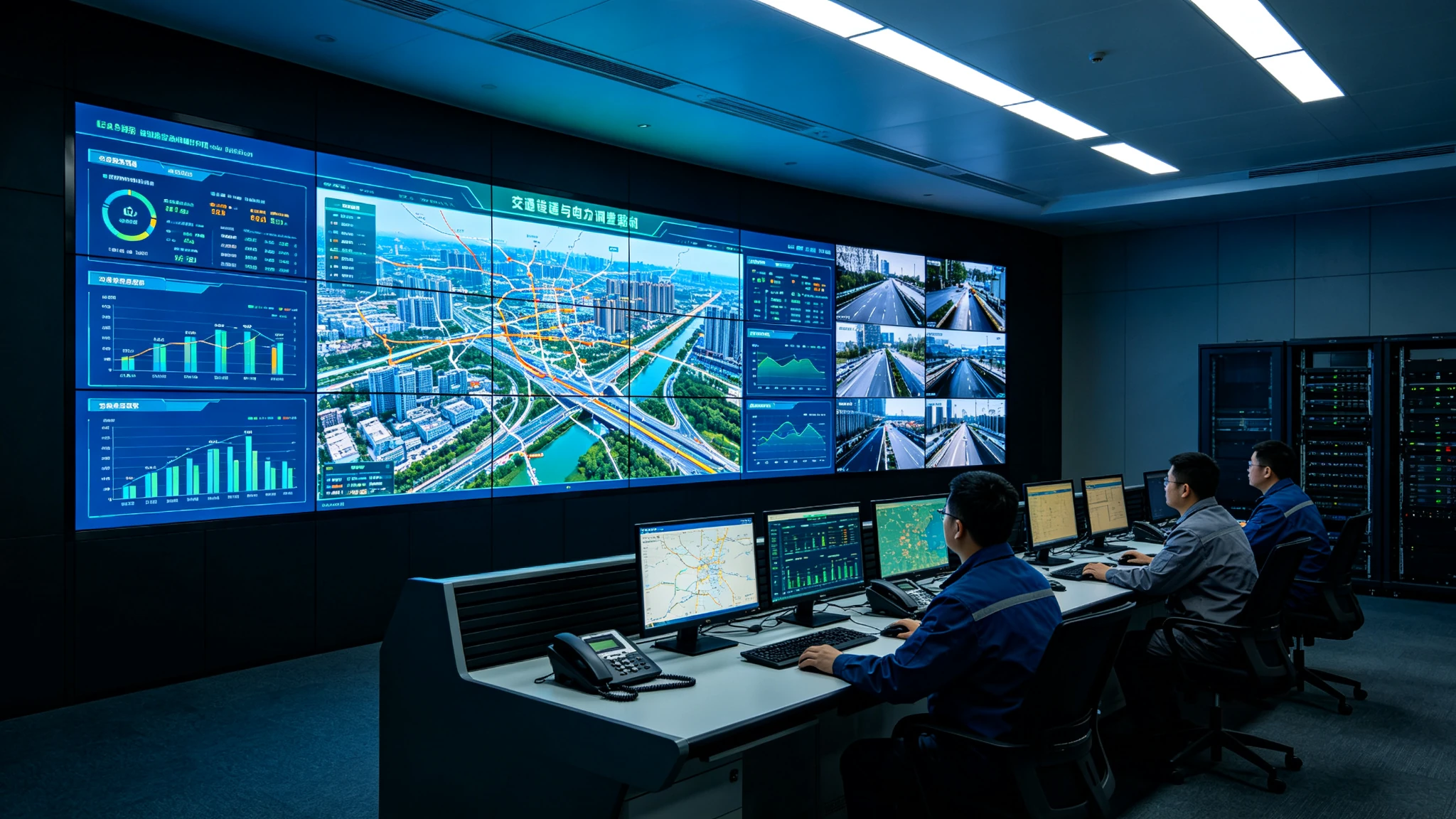 Video wall in dispatch and scheduling center