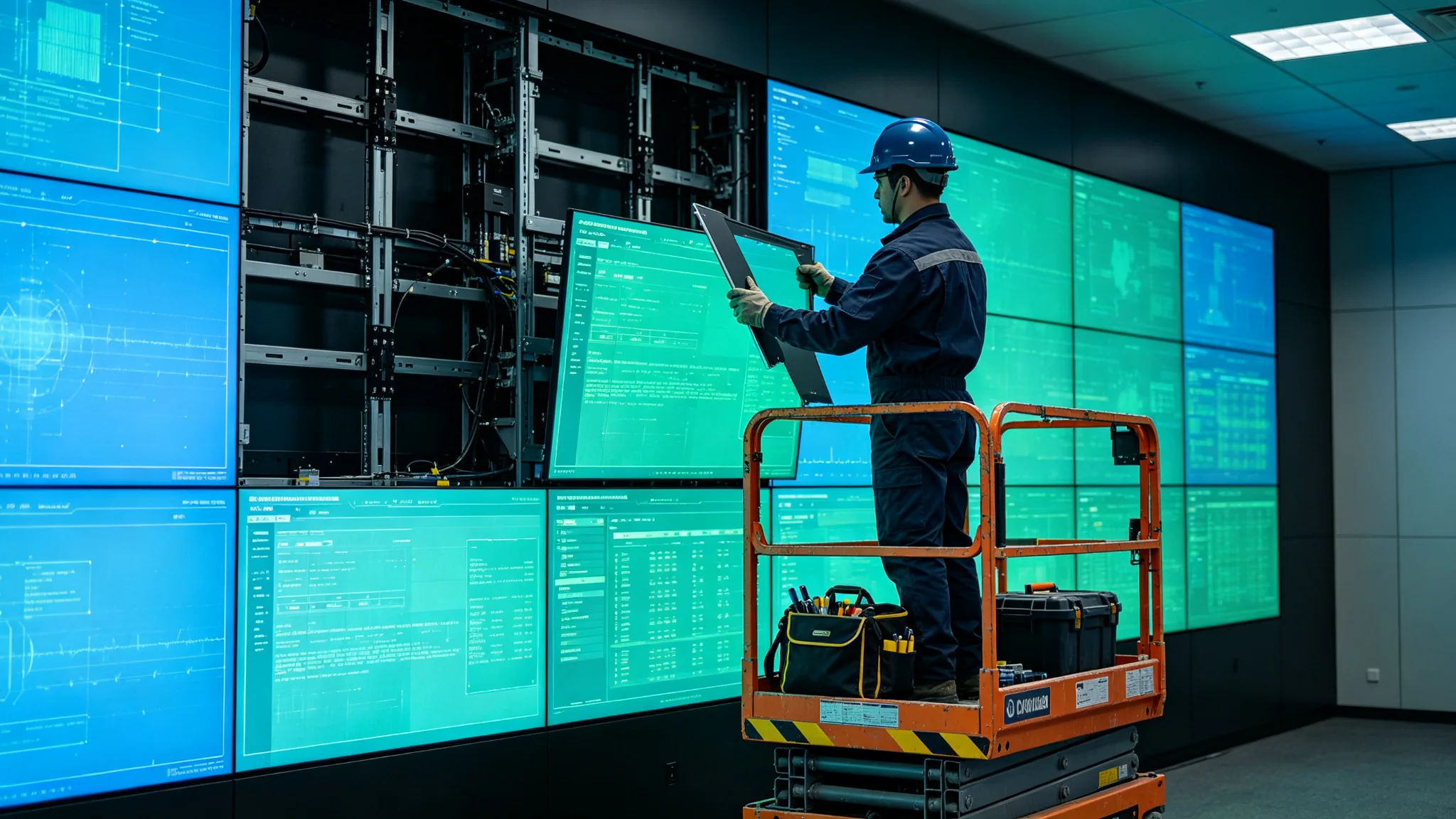 Qtenboard LCD video wall panel maintenance and spare parts service